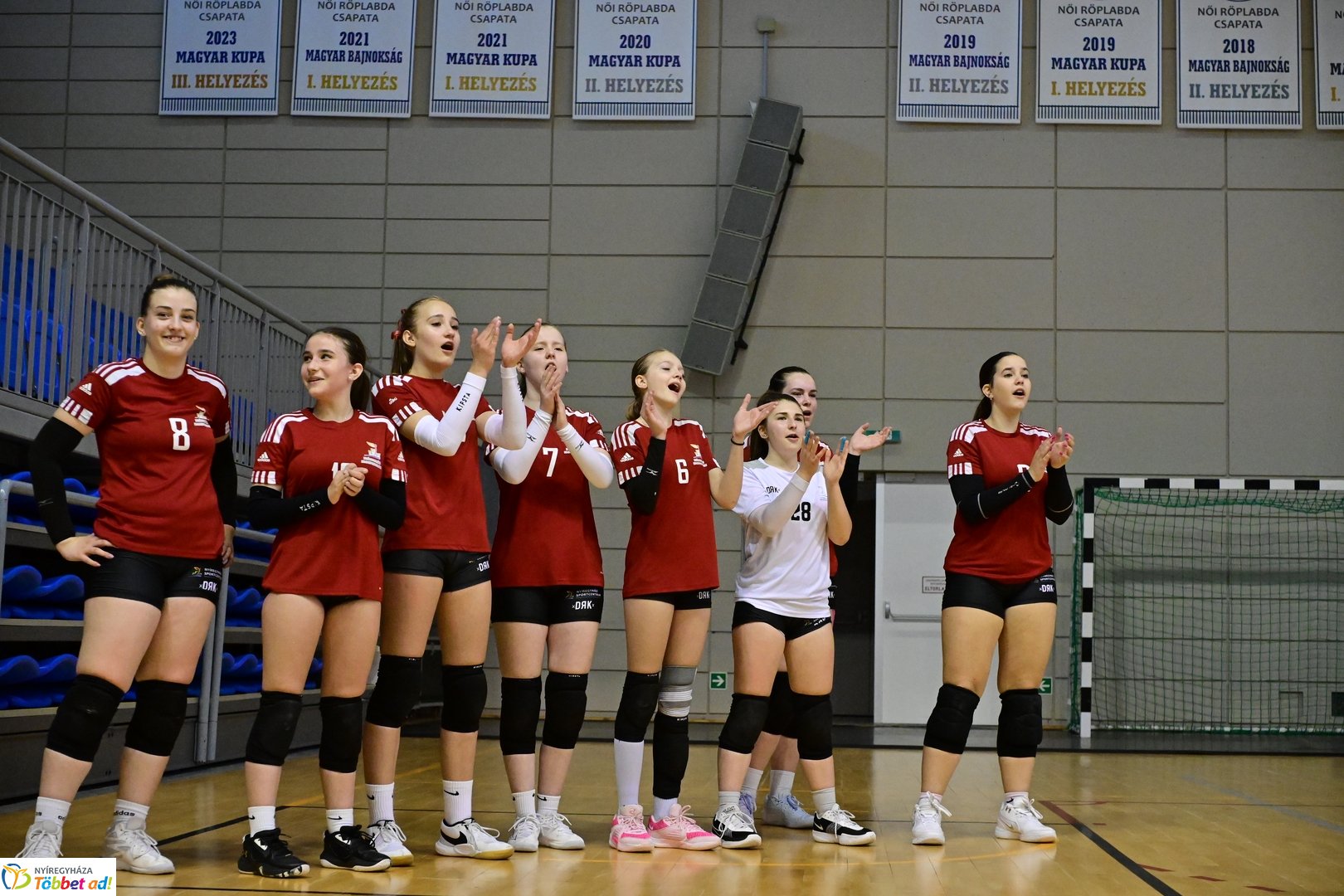 U15 leány röplabda az Arénában 2025 májusában