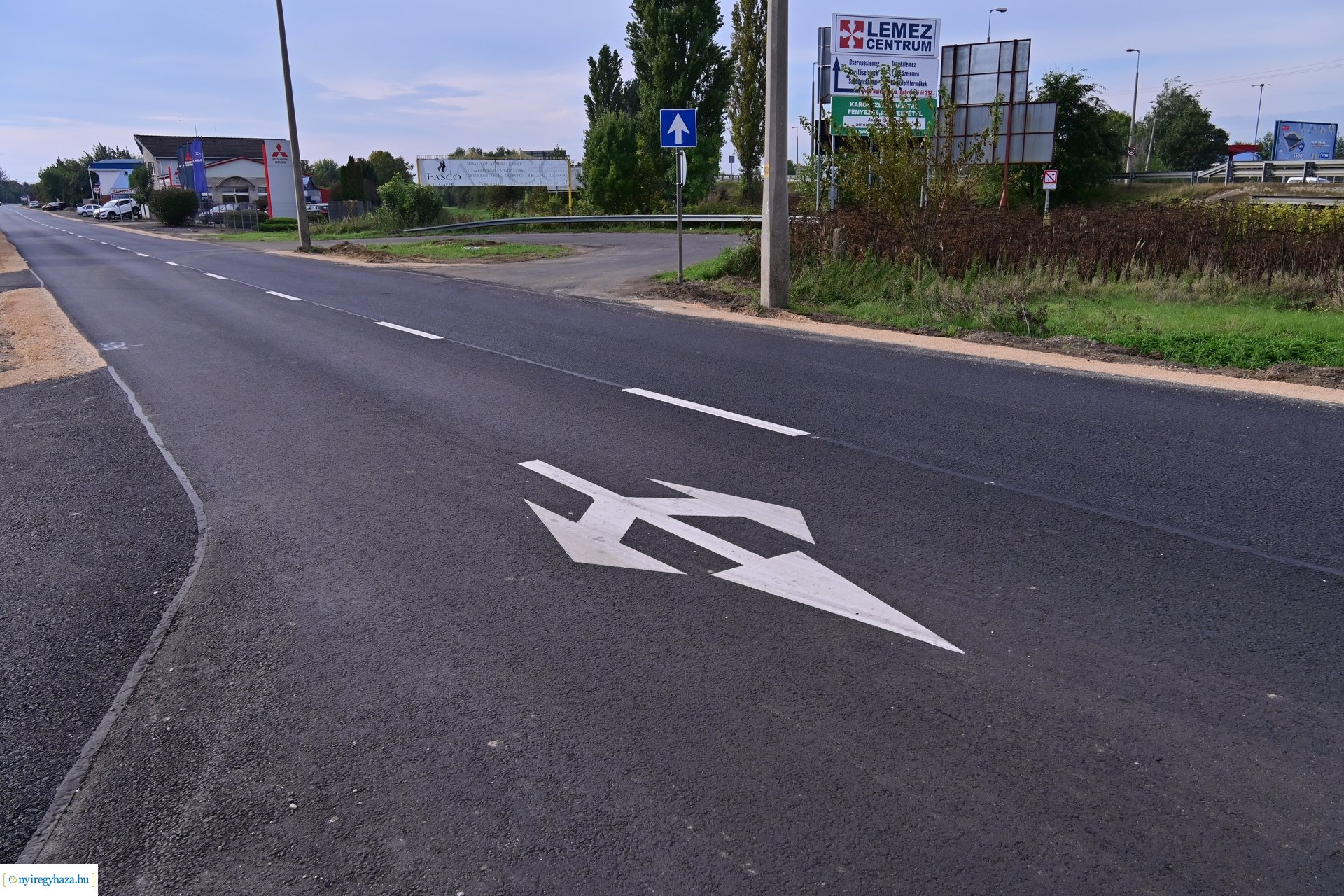 Új aszfalt a Debrecenin