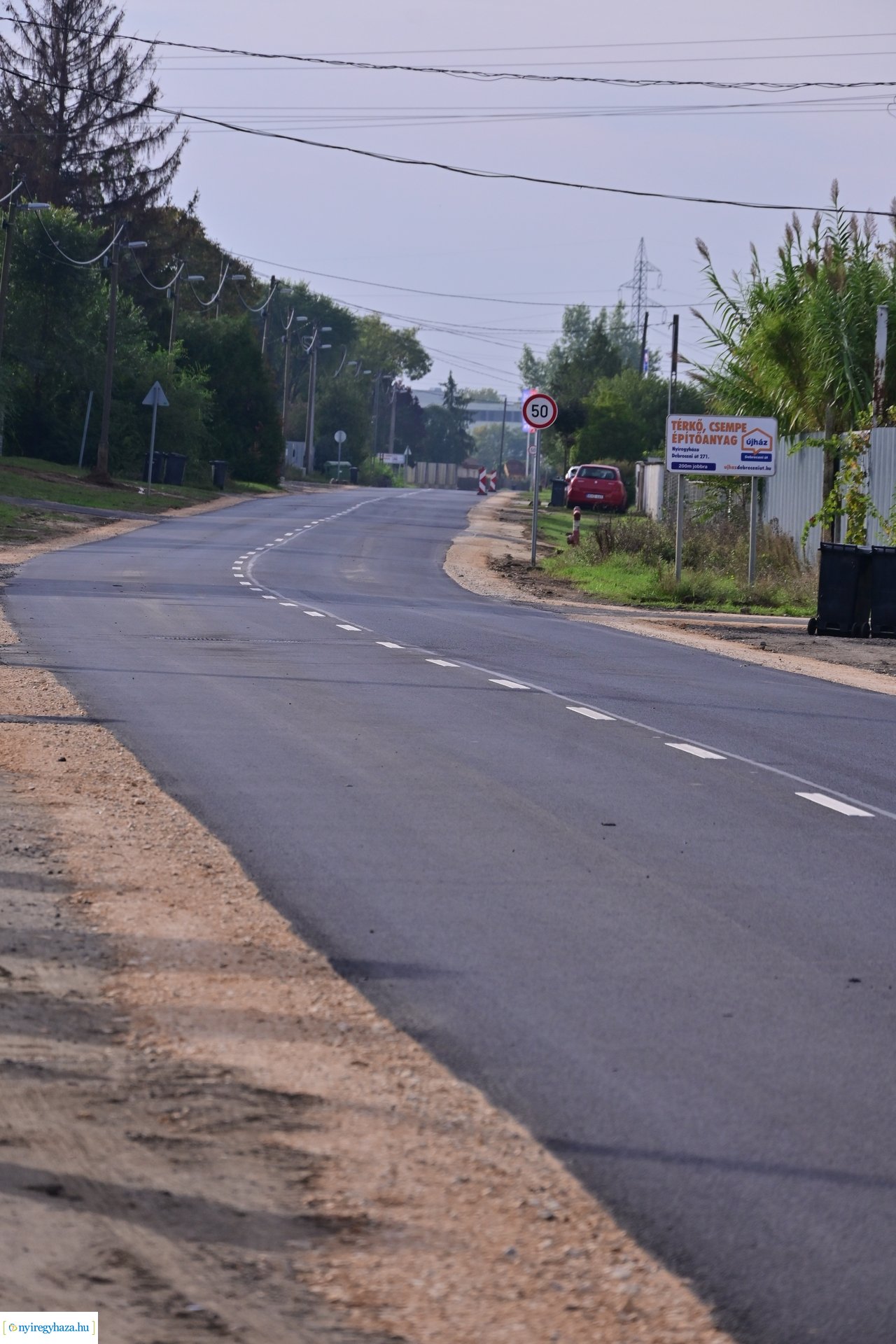 Új aszfalt a Debrecenin