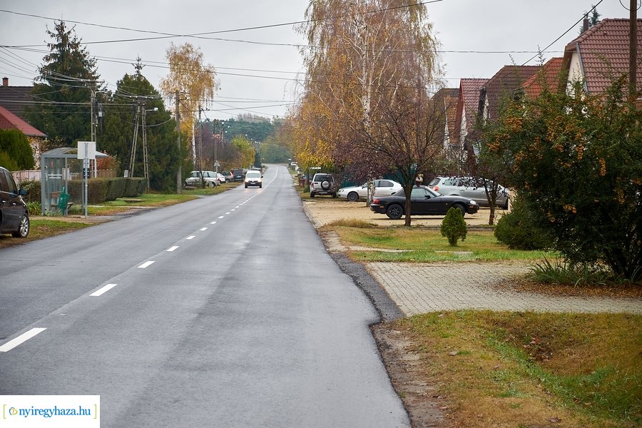 Új aszfaltút a Muskotály utcán