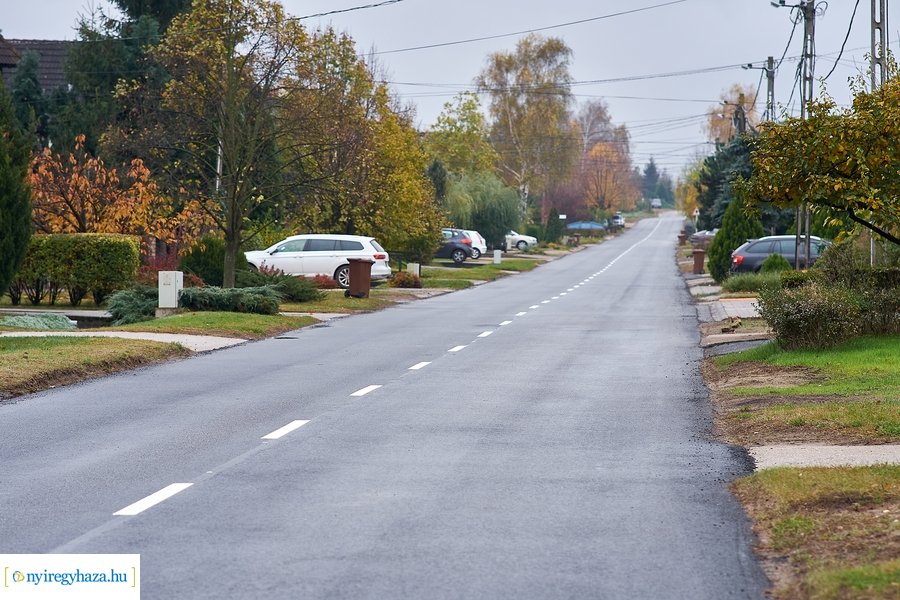 Új aszfaltút a Muskotály utcán
