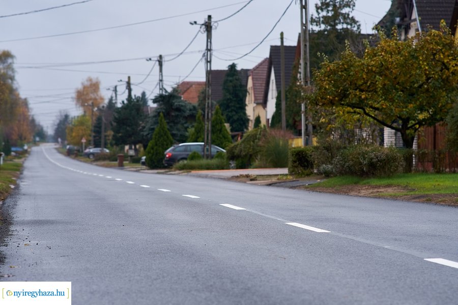 Új aszfaltút a Muskotály utcán