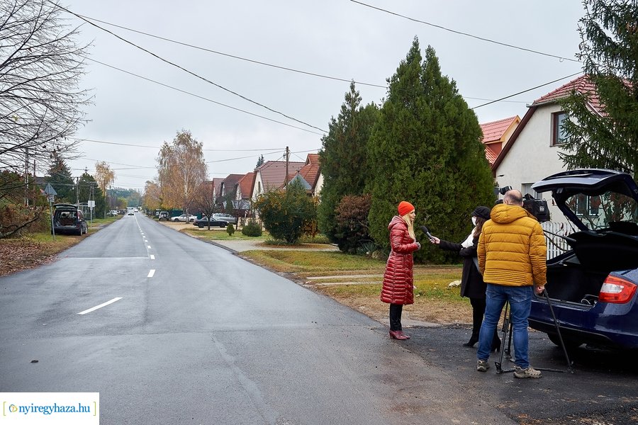 Új aszfaltút a Muskotály utcán