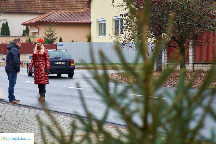 Új aszfaltút a Muskotály utcán