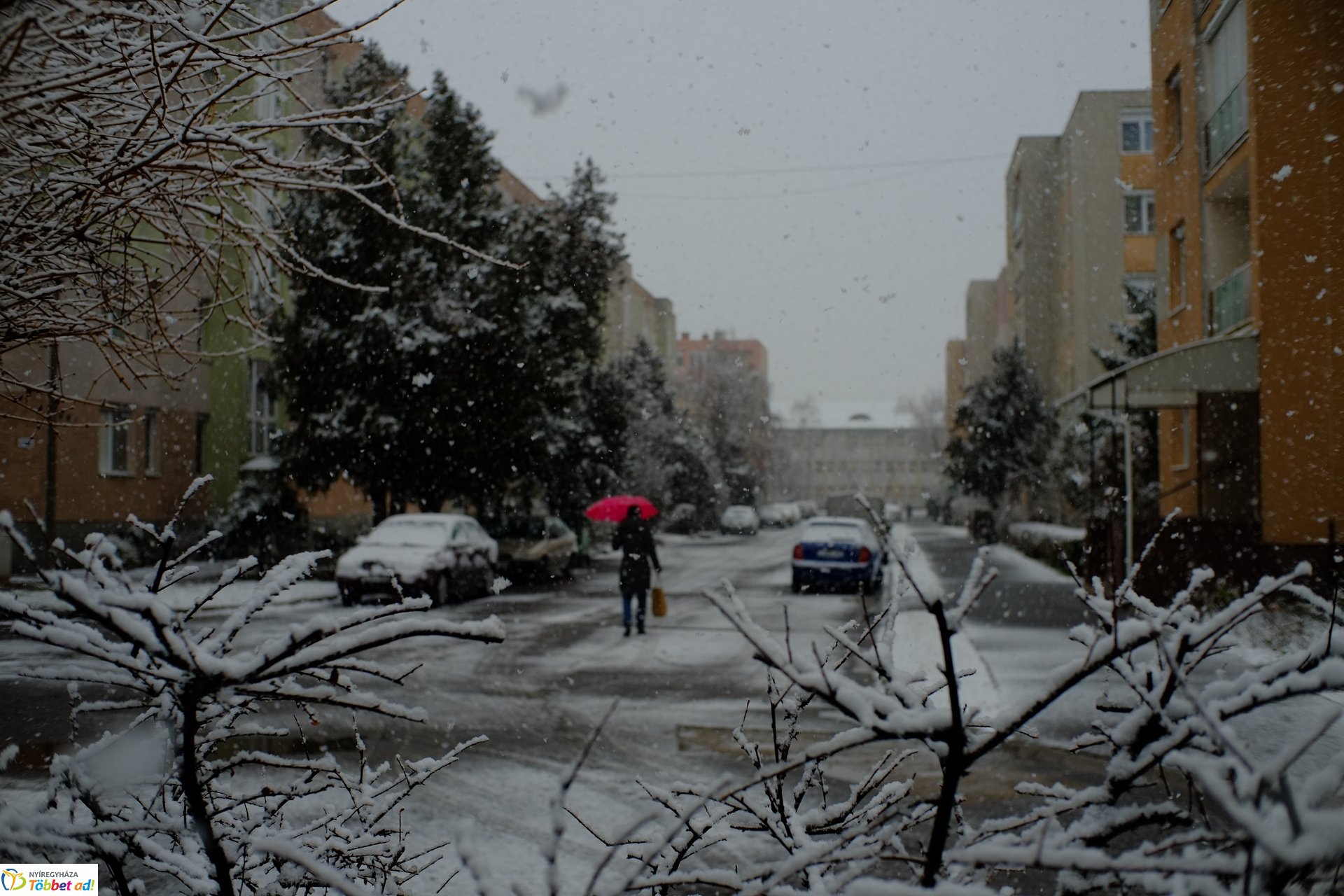 Micsoda havazás! Így nézett ki a város az év első hózápora után