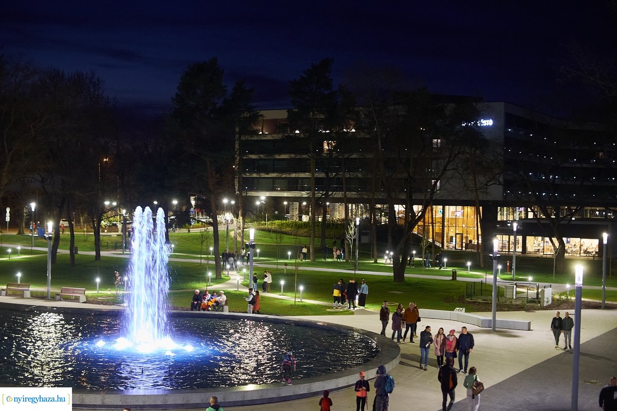 Újra üzemel a sóstói szökőkút 20220414