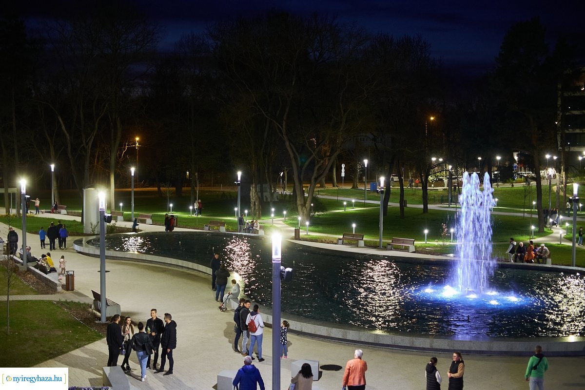 Újra üzemel a sóstói szökőkút 20220414