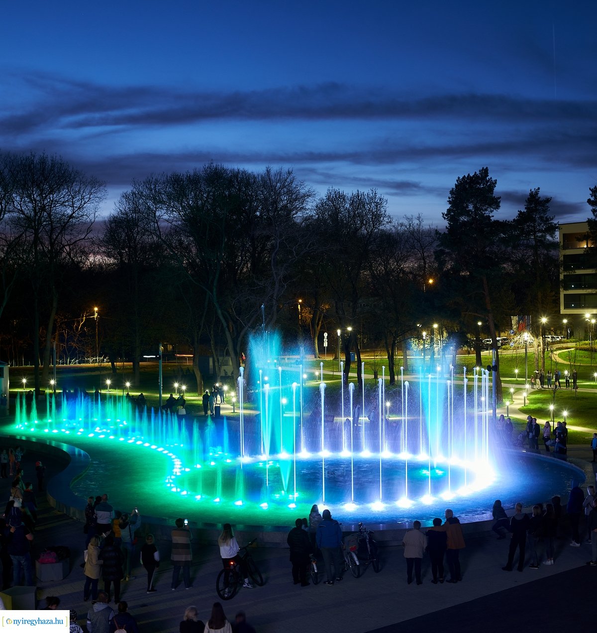 Újra üzemel a sóstói szökőkút 20220414