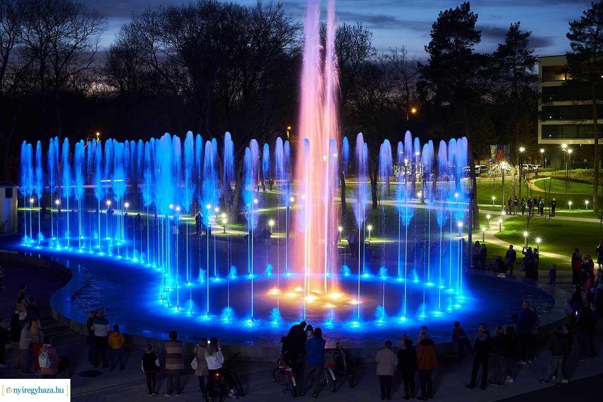 Újra üzemel a sóstói szökőkút 20220414