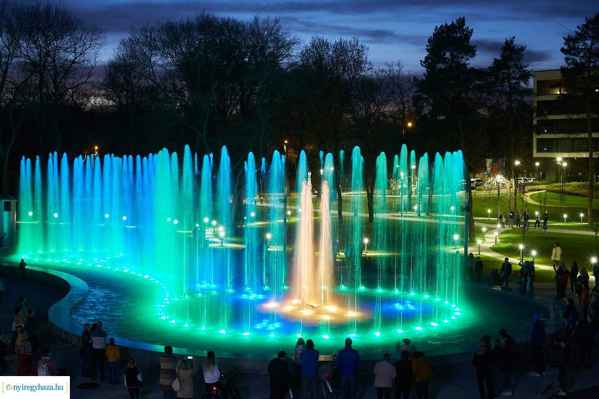 Újra üzemel a sóstói szökőkút 20220414