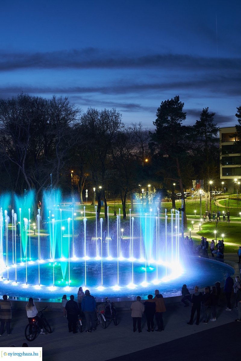 Újra üzemel a sóstói szökőkút 20220414