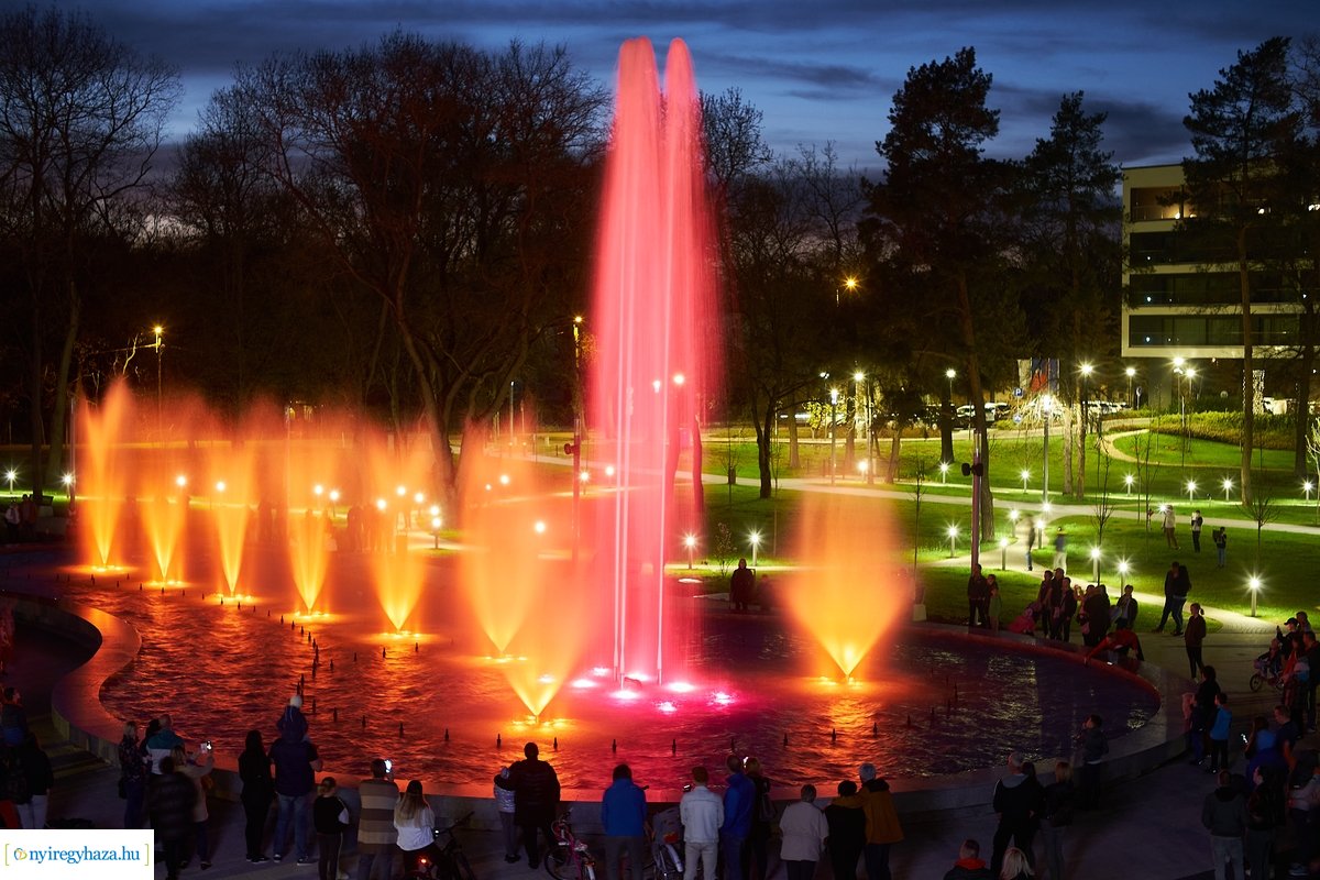 Újra üzemel a sóstói szökőkút 20220414