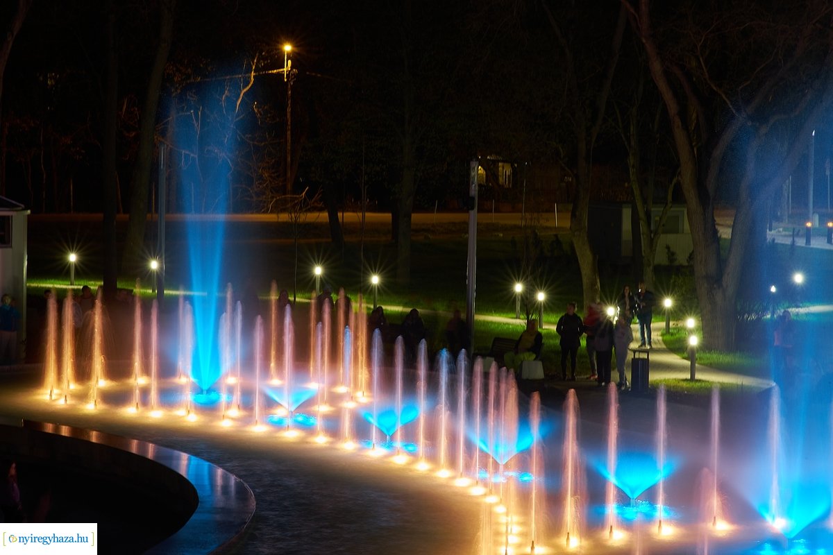 Újra üzemel a sóstói szökőkút 20220414