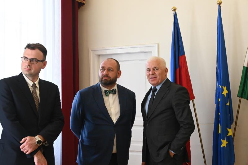 Ukrajna magyarországi nagykövete látogatott a Városházára