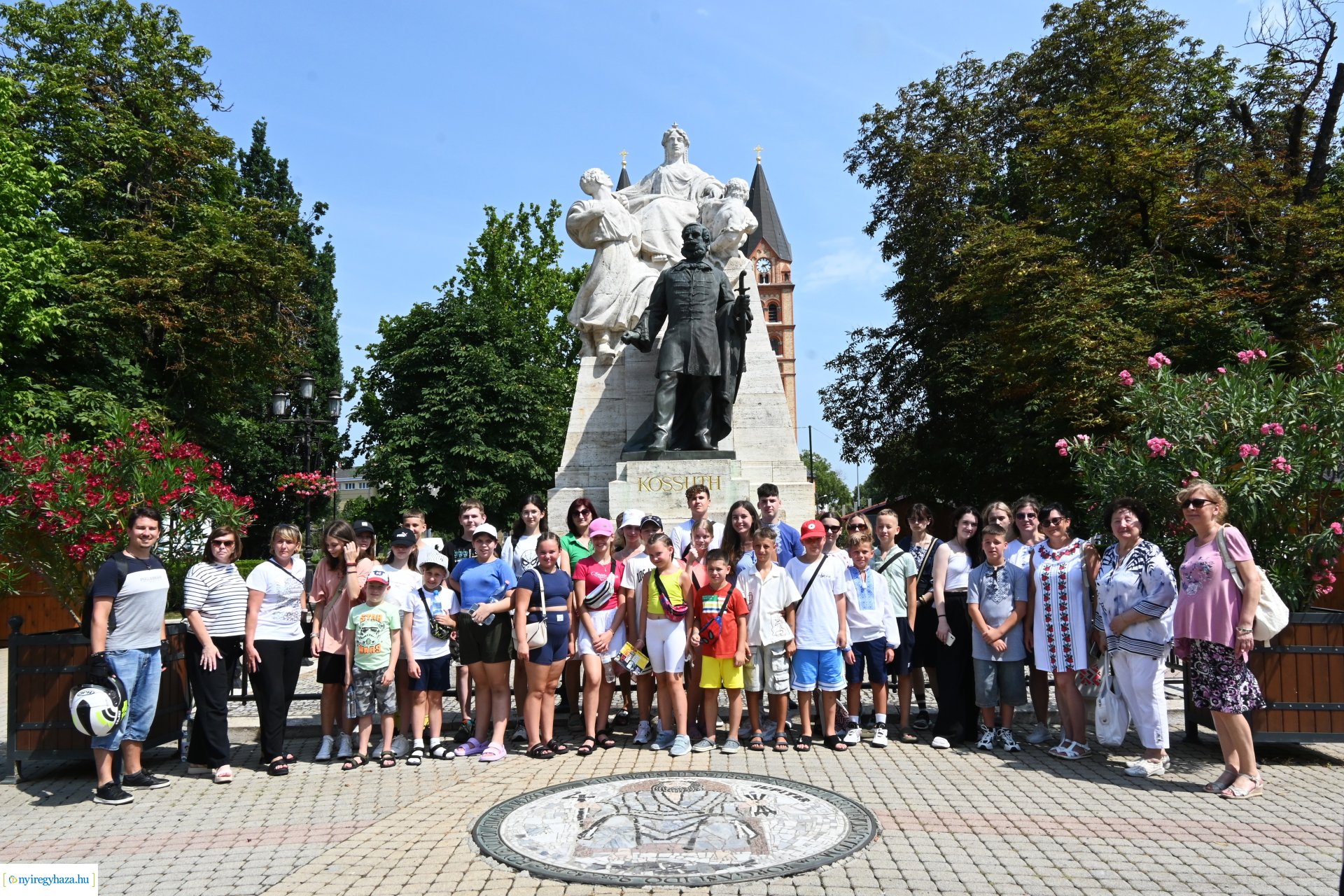 Ukrán gyerekek köszöntése a Városházán