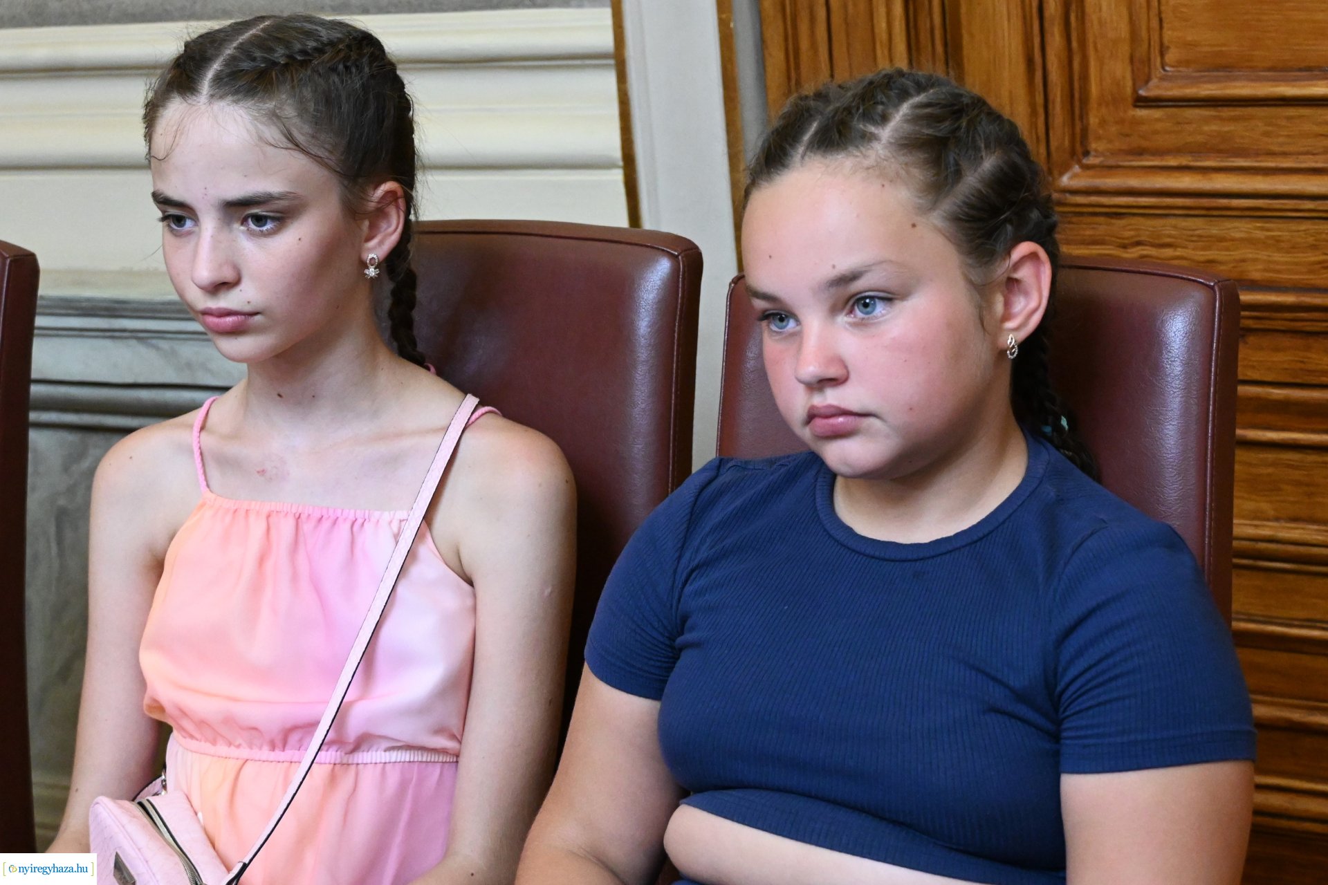 Ukrán gyerekek köszöntése a Városházán