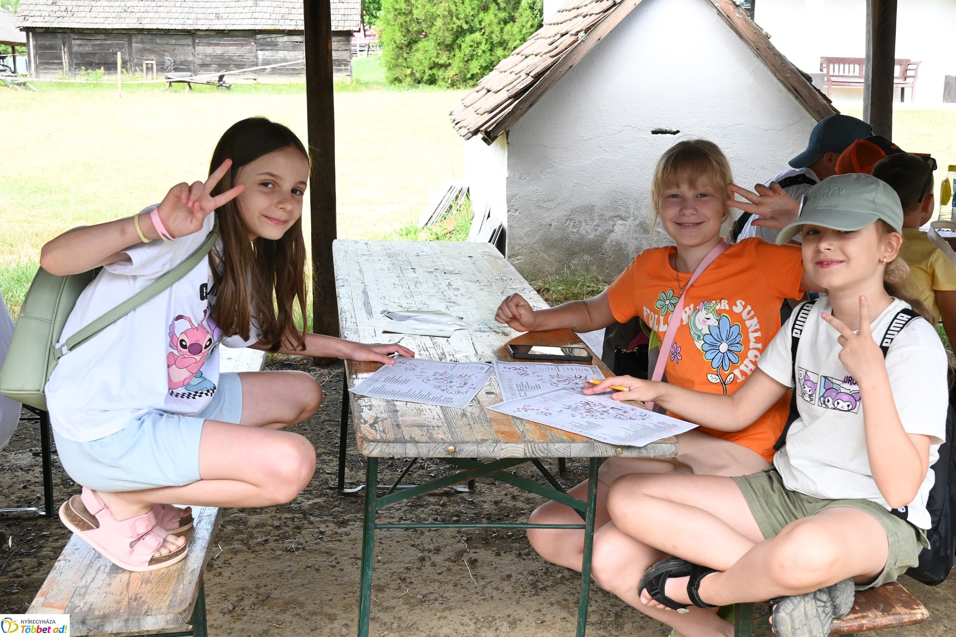 Ukrán gyerekek látogatása a Sóstói Múzeumfaluban