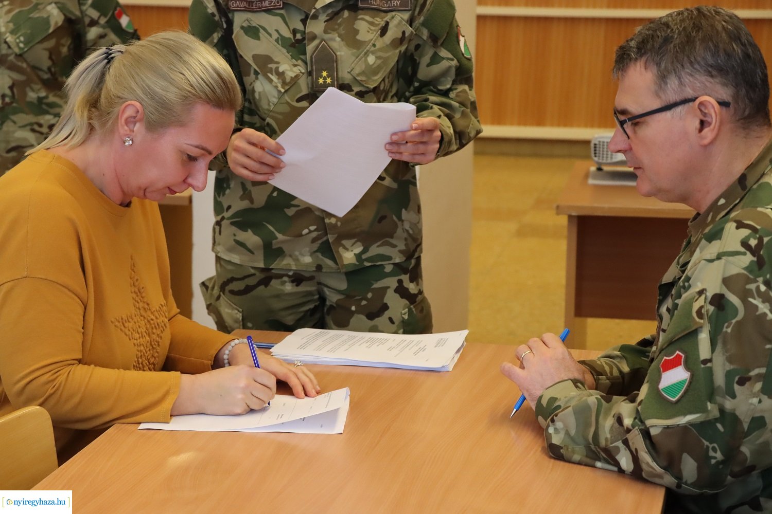 Ünnepélyes tartalékos szerződéskötés Nyíregyházán