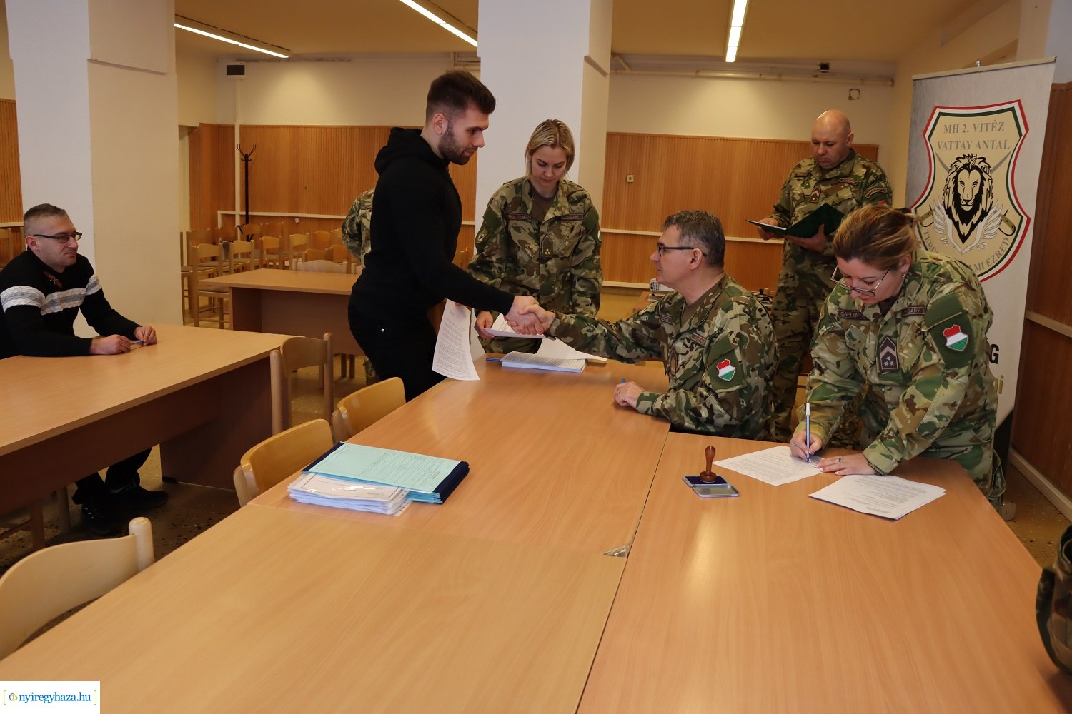 Ünnepélyes tartalékos szerződéskötés Nyíregyházán