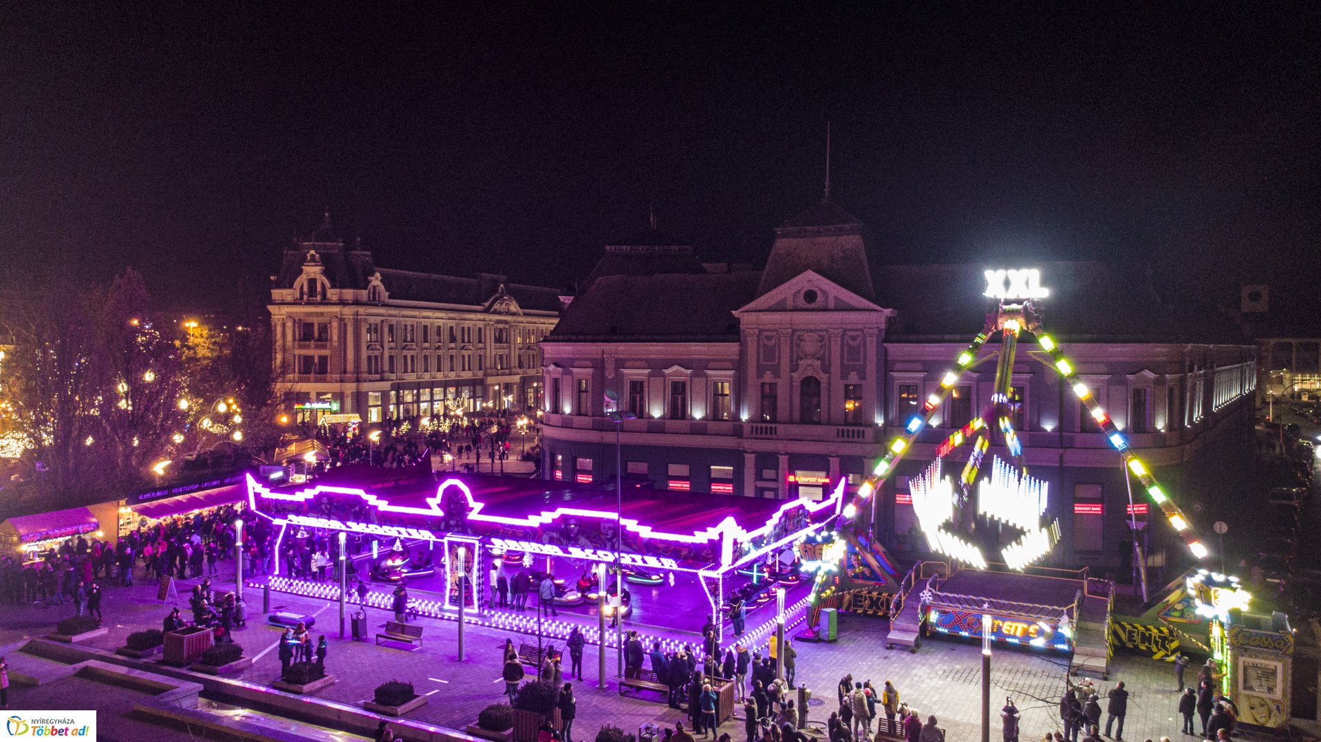 Ünnepi fények a magasból