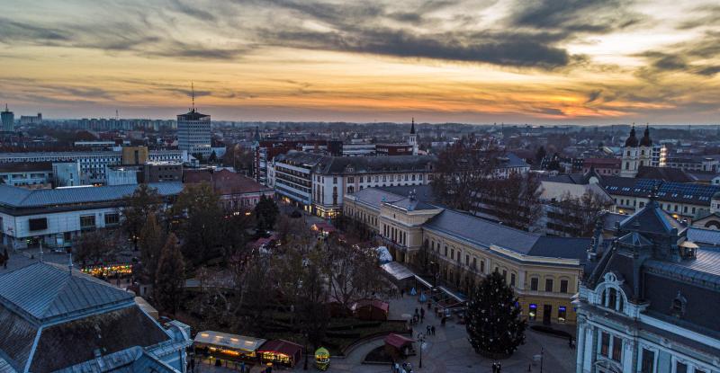 Ünnepi fények a magasból
