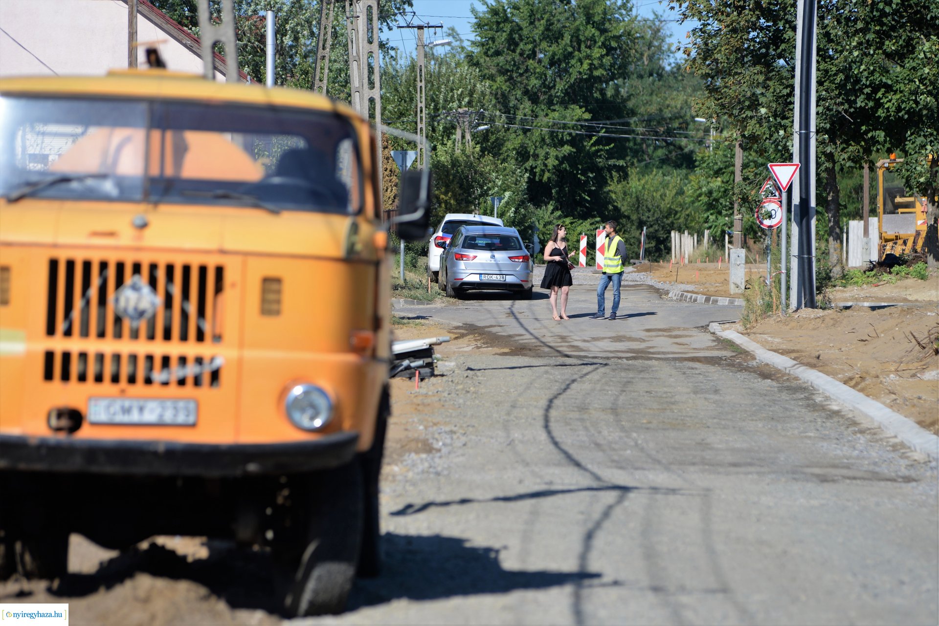 Útépítés a Fenyő utcán