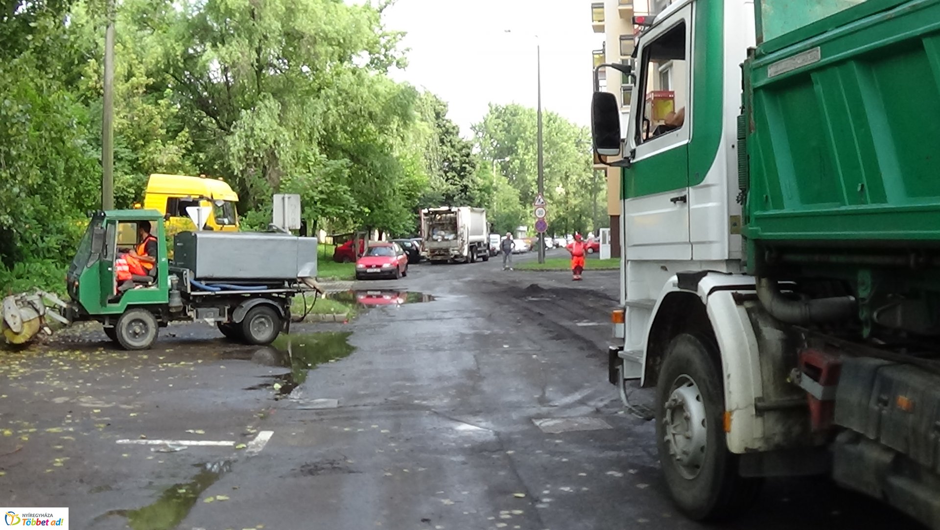 Útfelmarási munkálatok az Árpád utcán