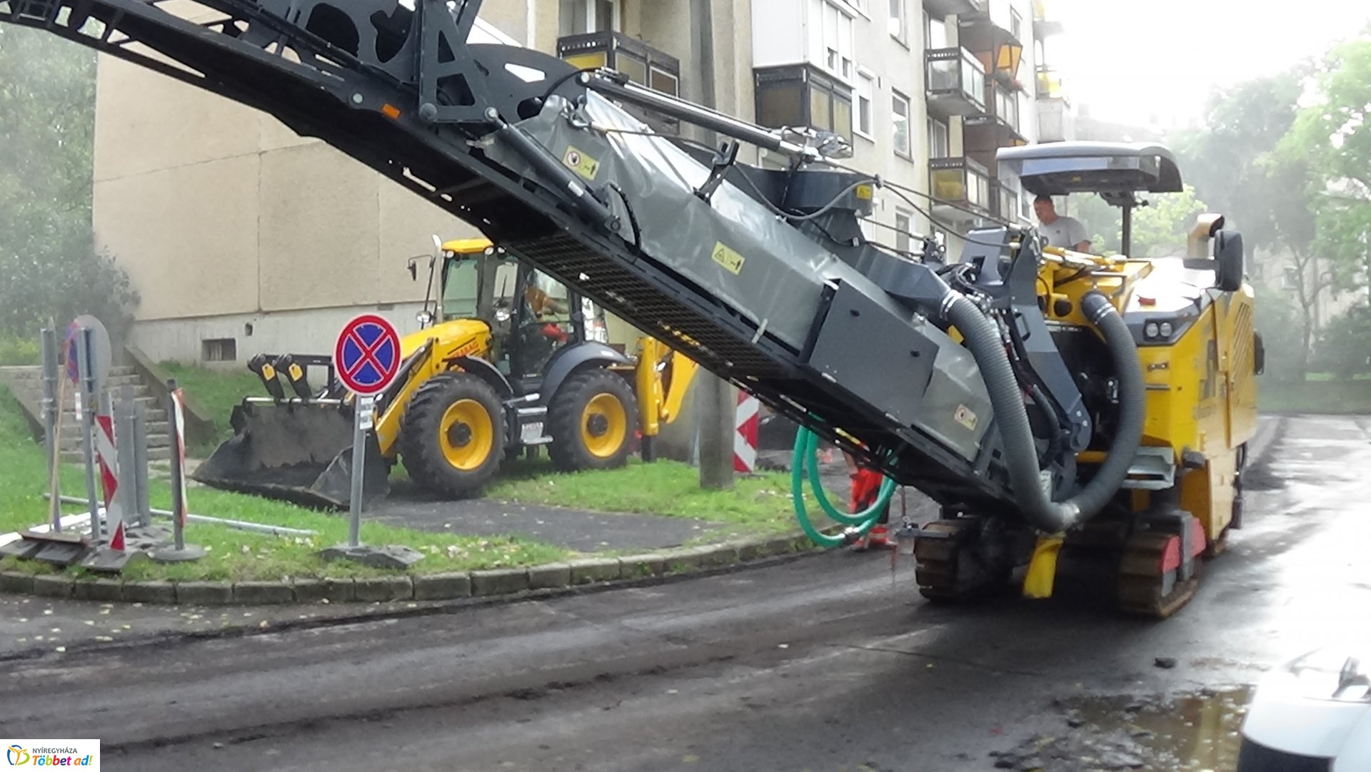 Útfelmarási munkálatok az Árpád utcán