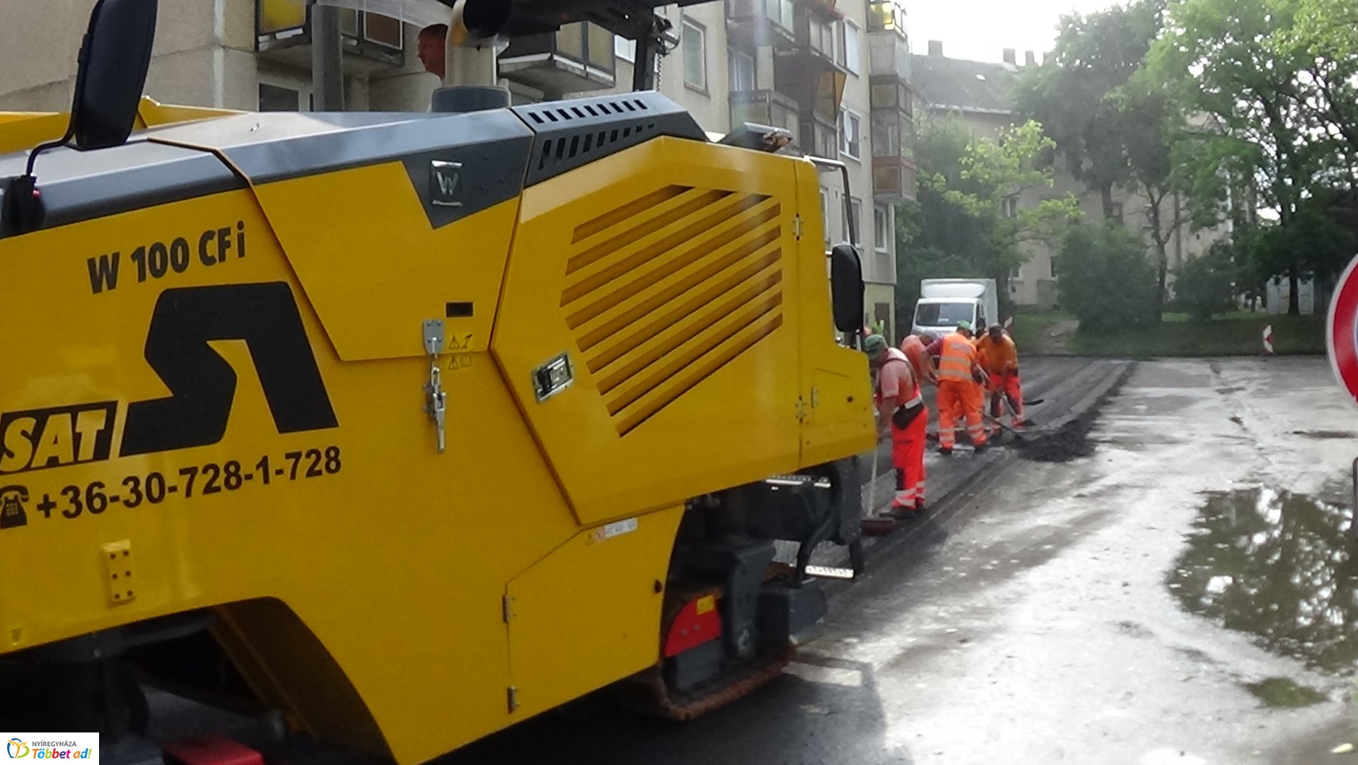 Útfelmarási munkálatok az Árpád utcán