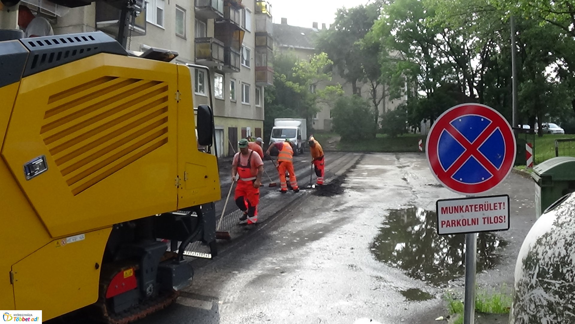 Útfelmarási munkálatok az Árpád utcán