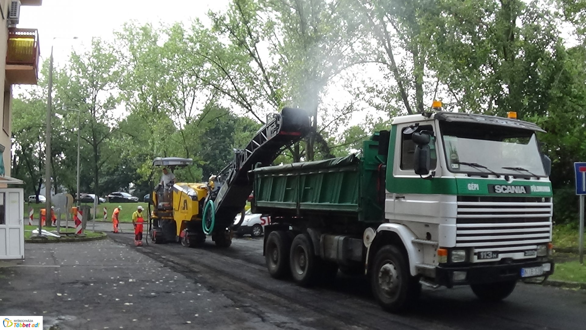 Útfelmarási munkálatok az Árpád utcán