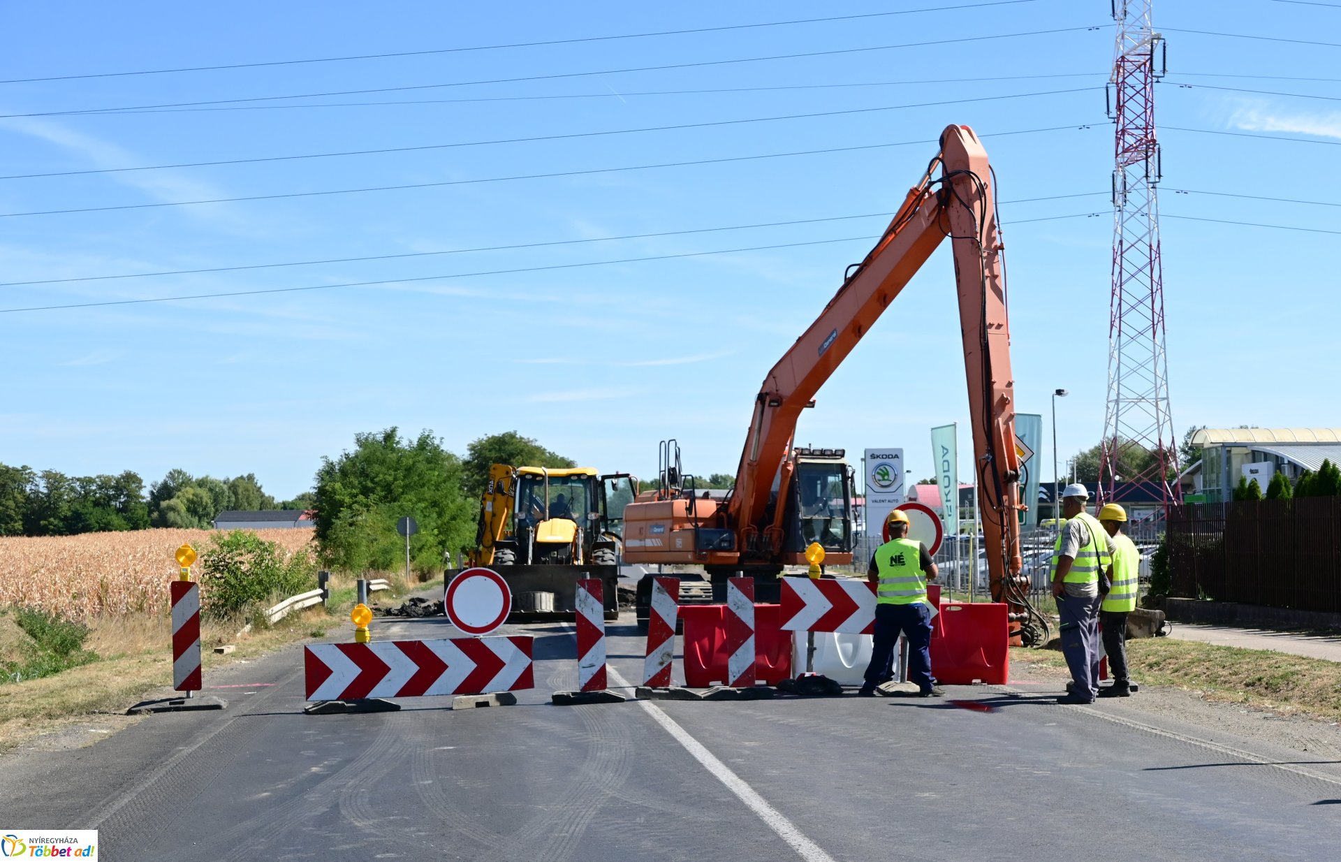 Útlezárás a 36-os főúton