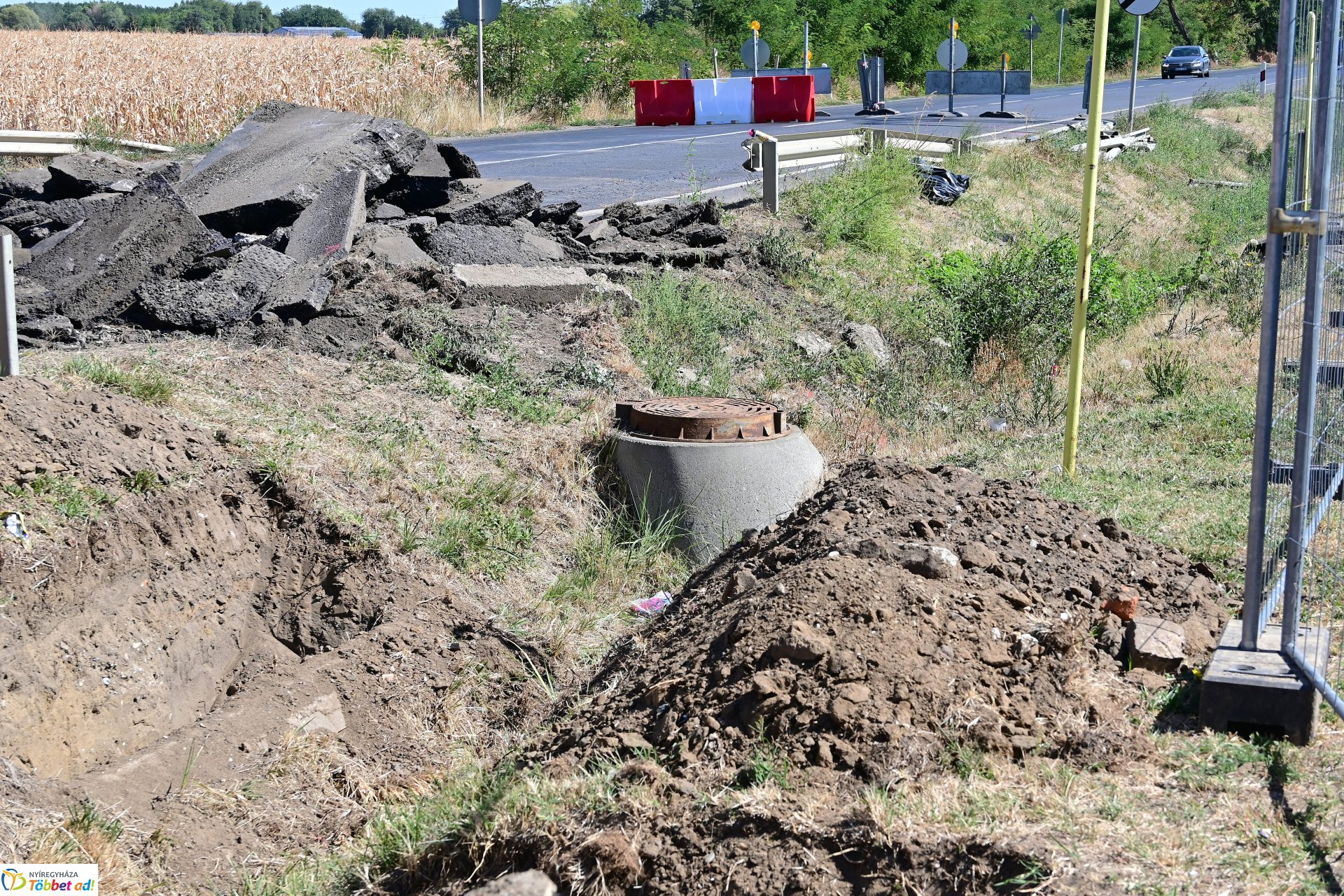 Útlezárás a 36-os főúton