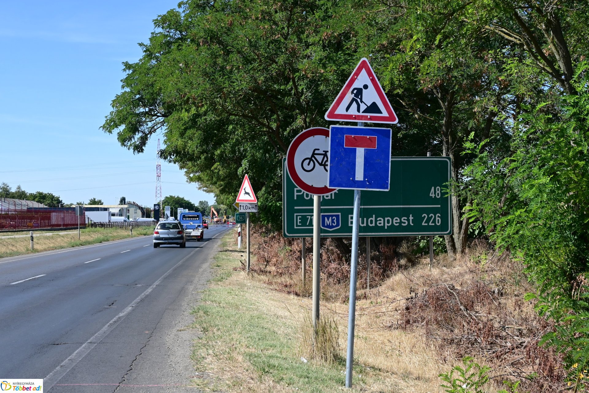 Útlezárás a 36-os főúton