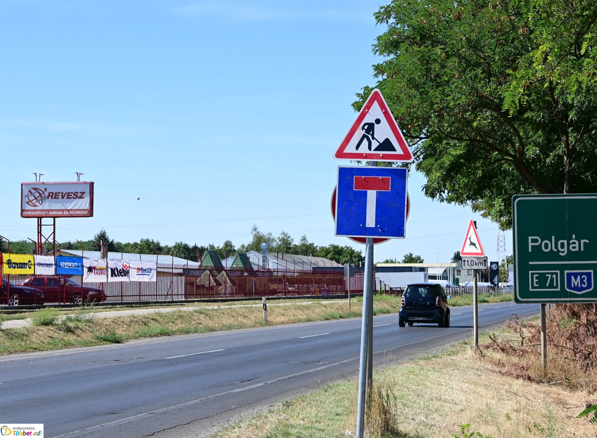 Útlezárás a 36-os főúton