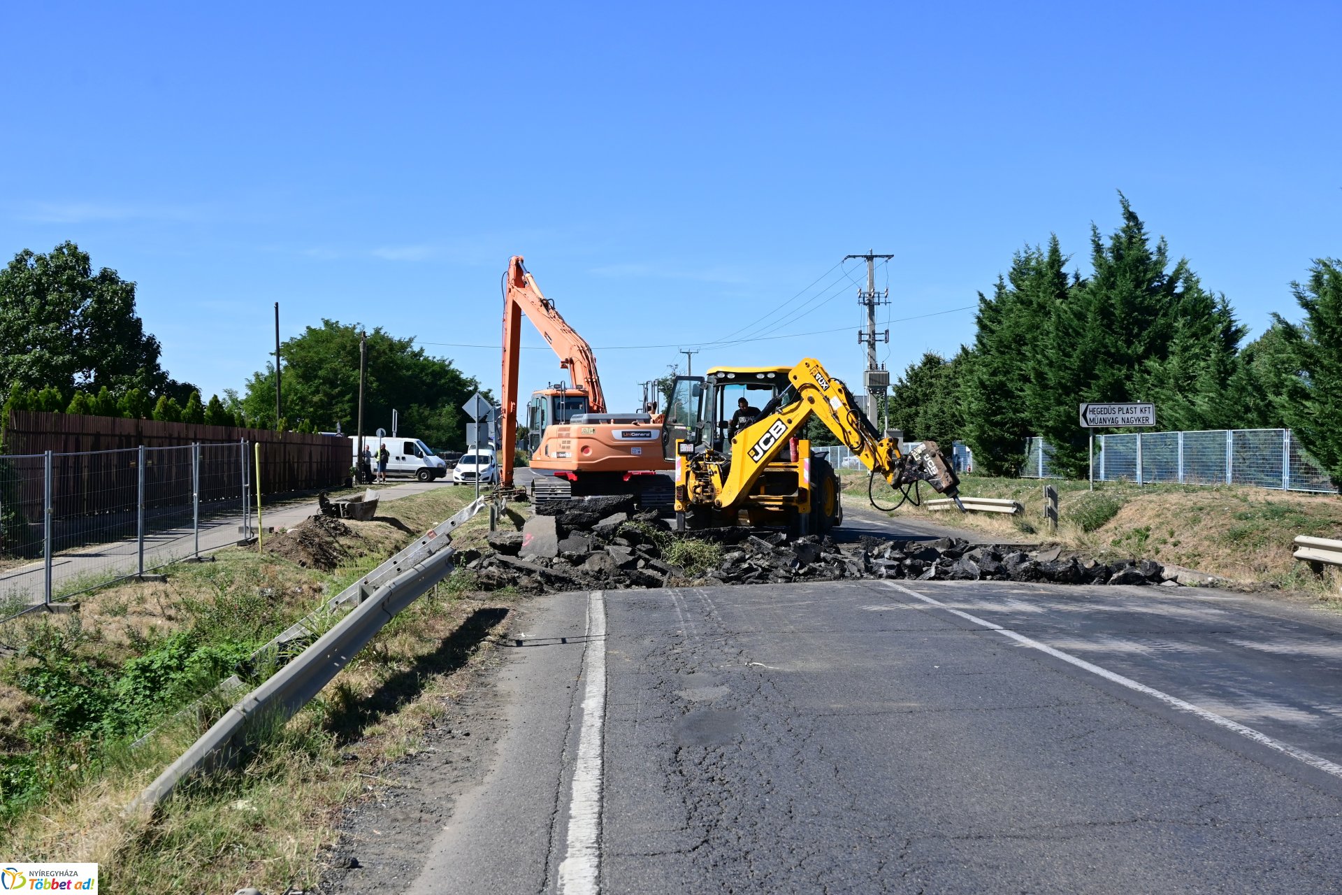 Útlezárás a 36-os főúton