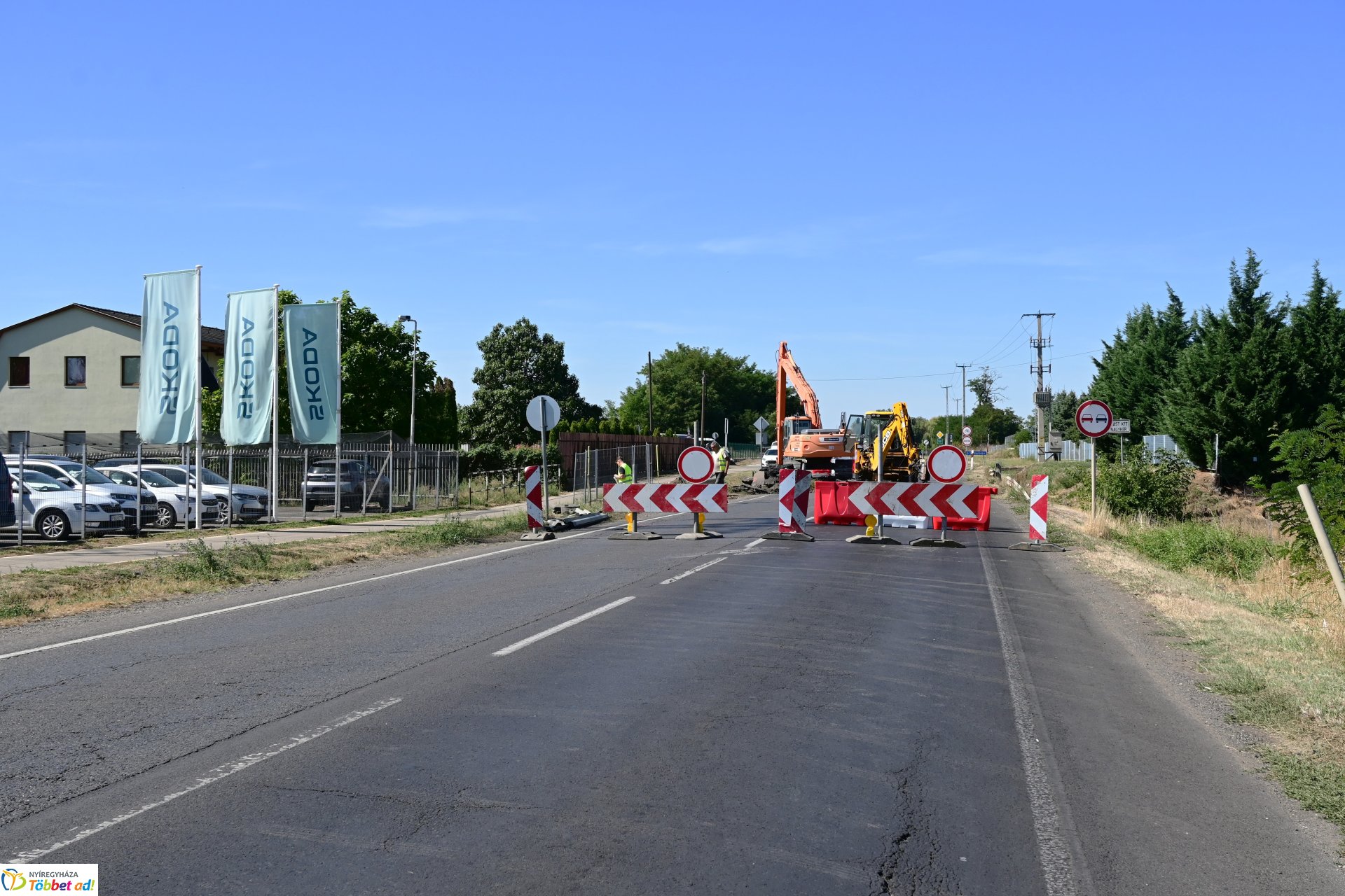 Útlezárás a 36-os főúton