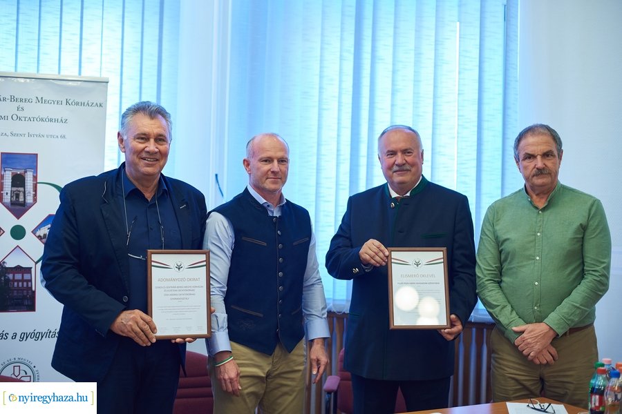 Vadászok adománya a kórháznak