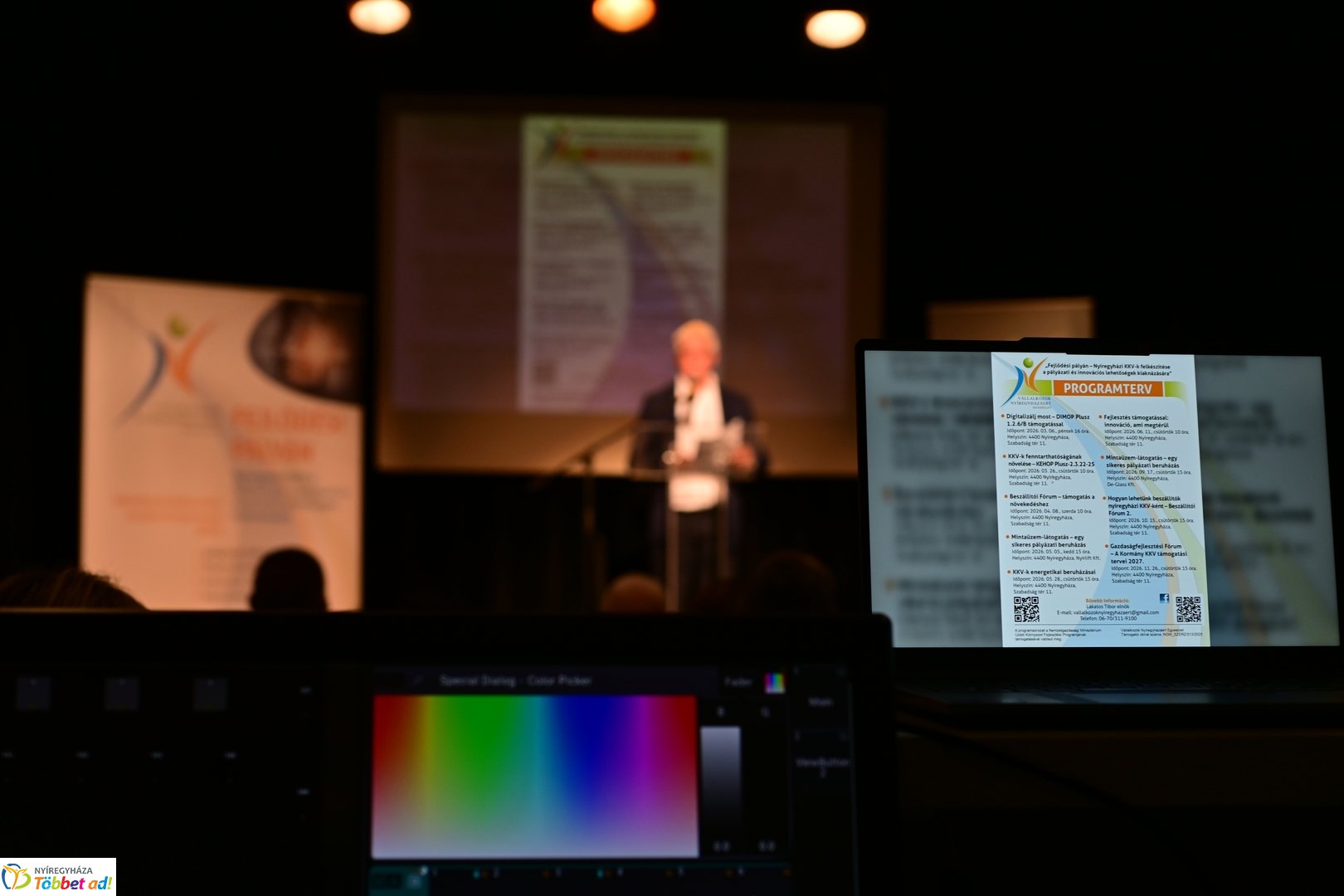 Vállalkozásfejlesztési előadás a Színdbádban 2026 februárjában