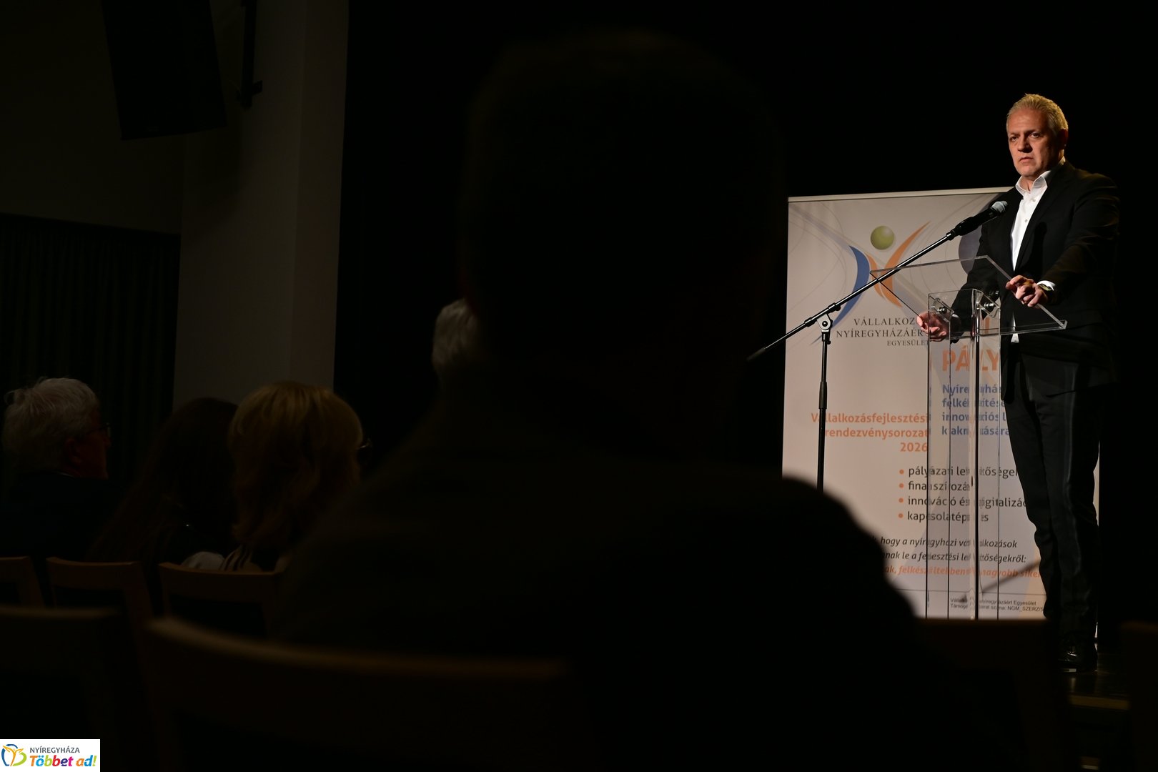 Vállalkozásfejlesztési előadás a Színdbádban 2026 februárjában