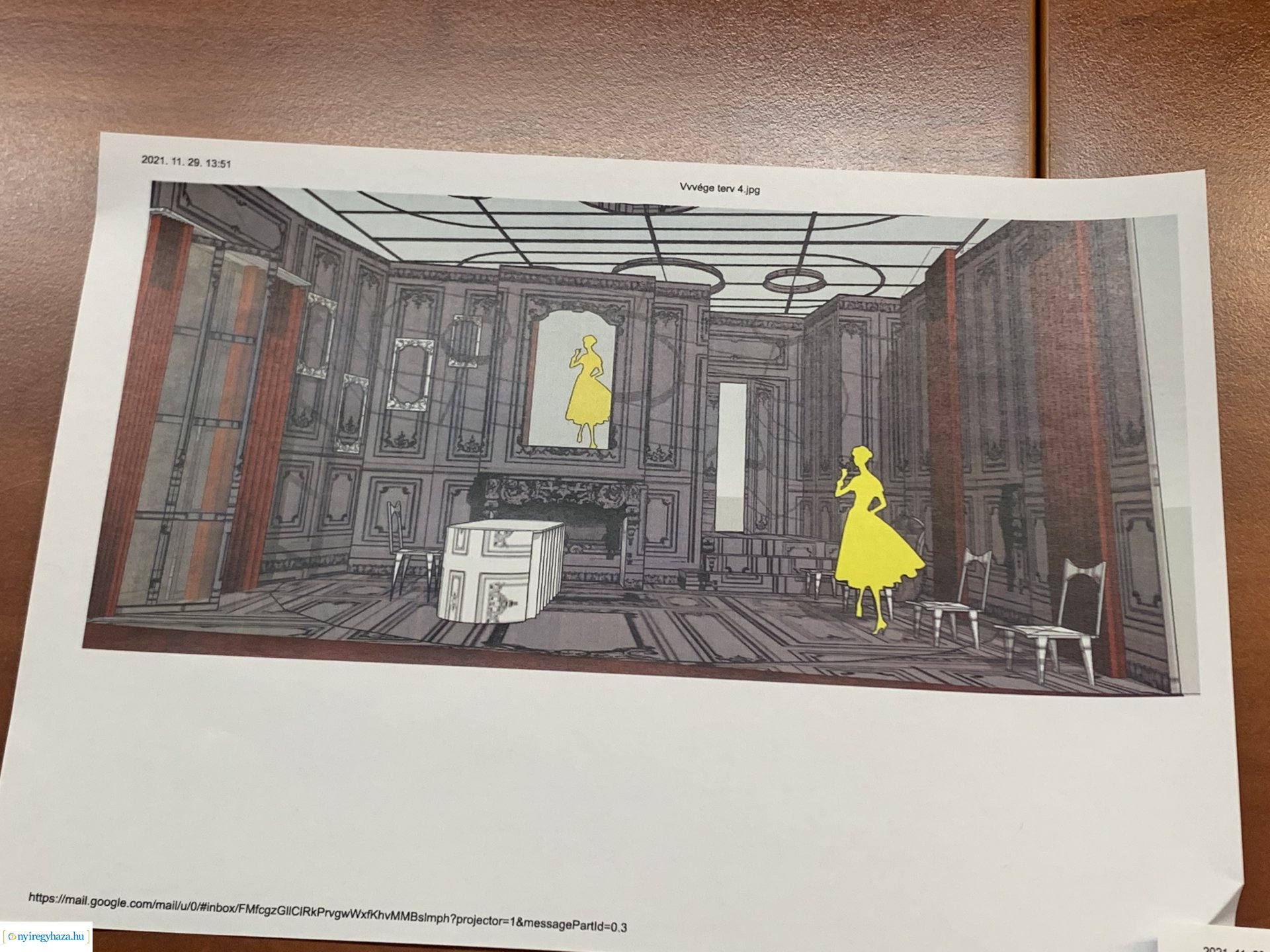 Váratlan vendég díszlet- és jelmezterv elfogadás