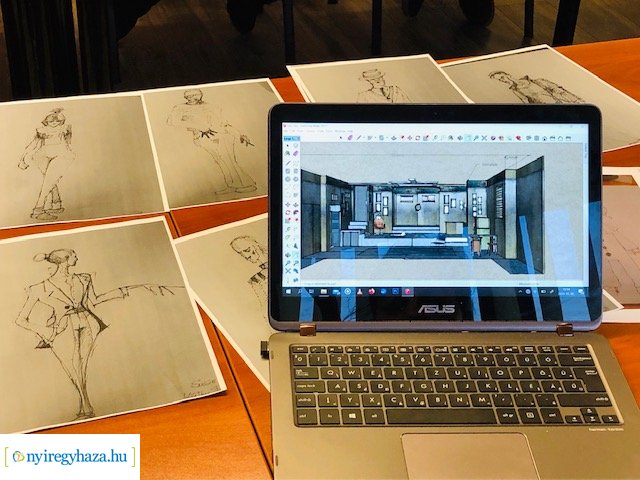 Várj, míg sötét lesz – Díszlet- és jelmeztervek