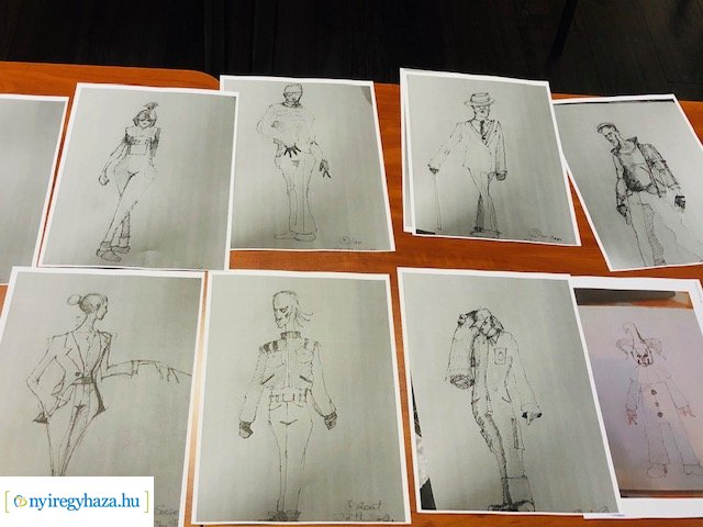 Várj, míg sötét lesz – Díszlet- és jelmeztervek