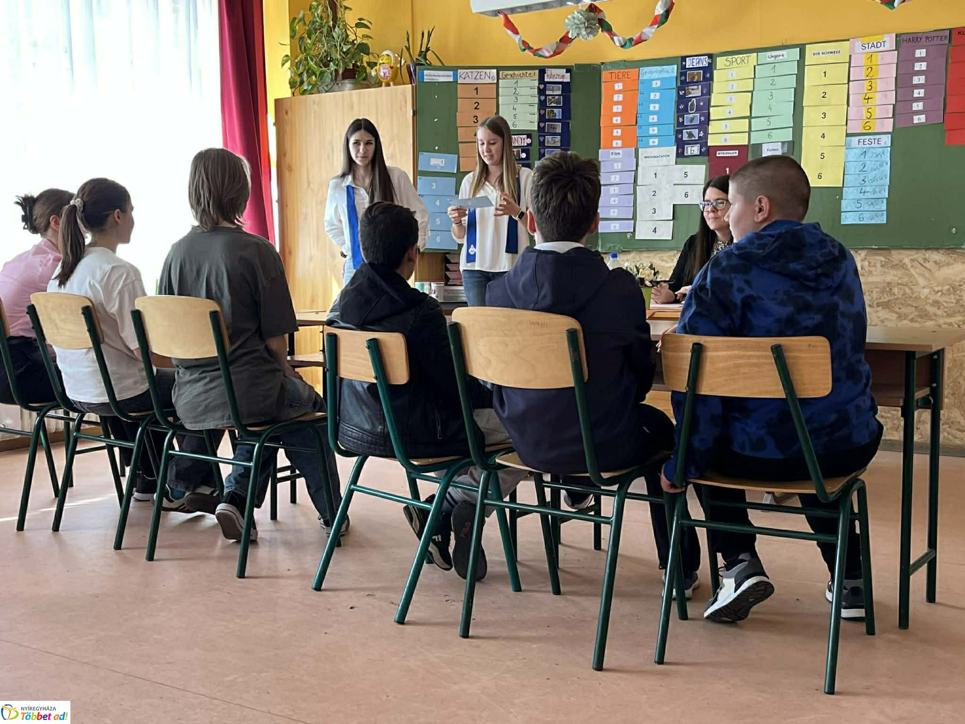 Vármegyei német akadályversenyt rendeztek a nyíregyházi Móra Ferenc Általános Iskolában
