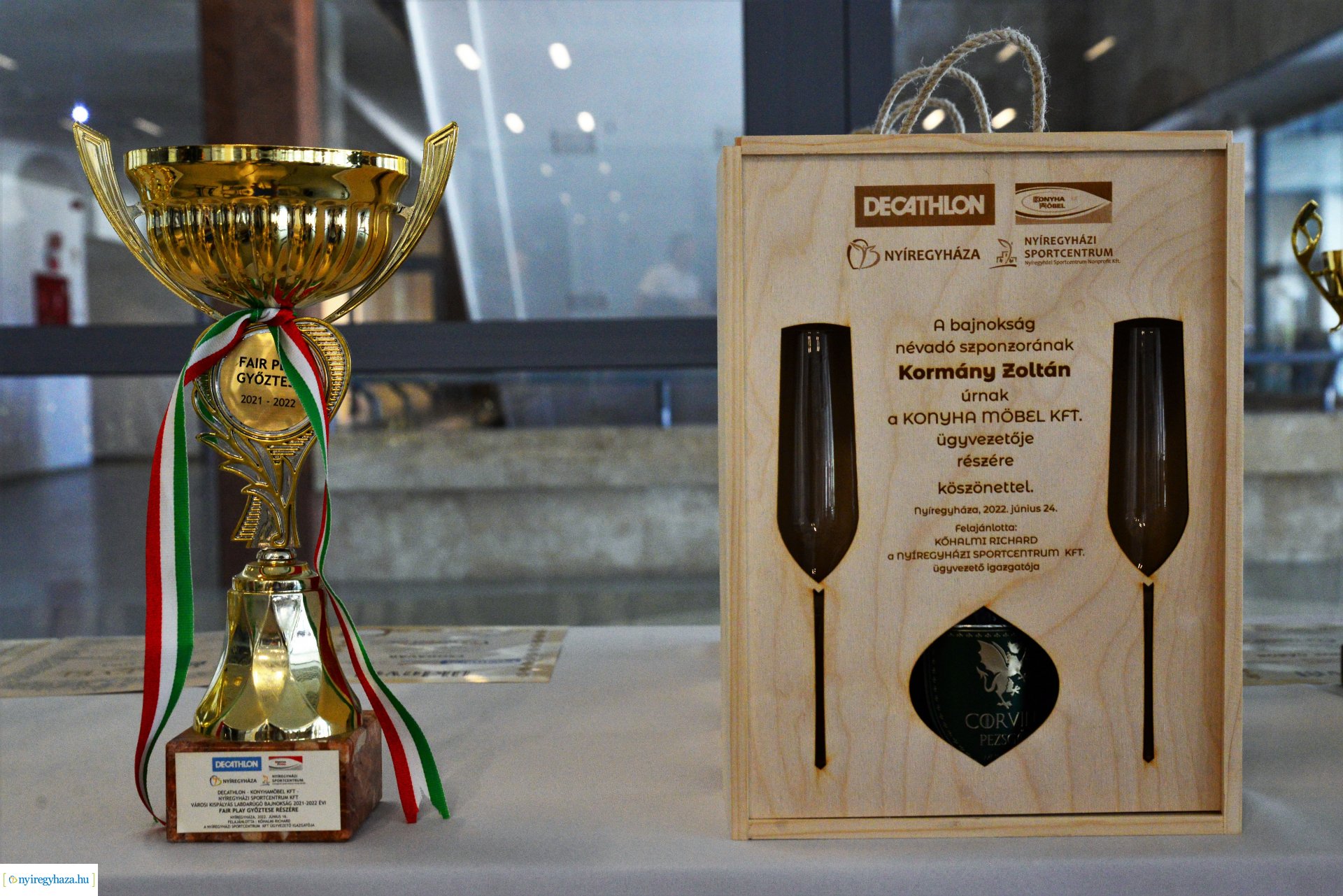 Városi kispályás labdarúgó bajnokság - díjátadó ünnepség