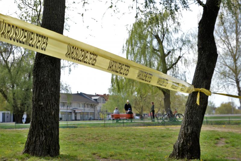 Városliget - biztonsági intézkedéssel