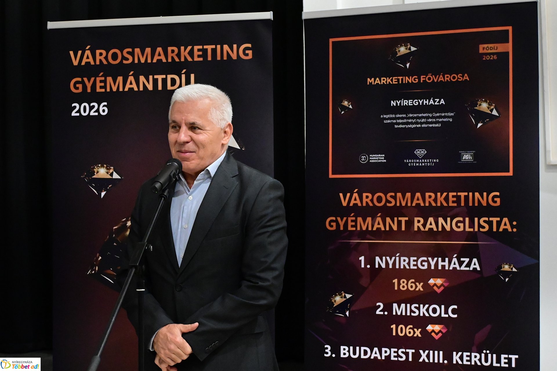 Városmarketing Gyémántdíj átadó ünnepség 2026.