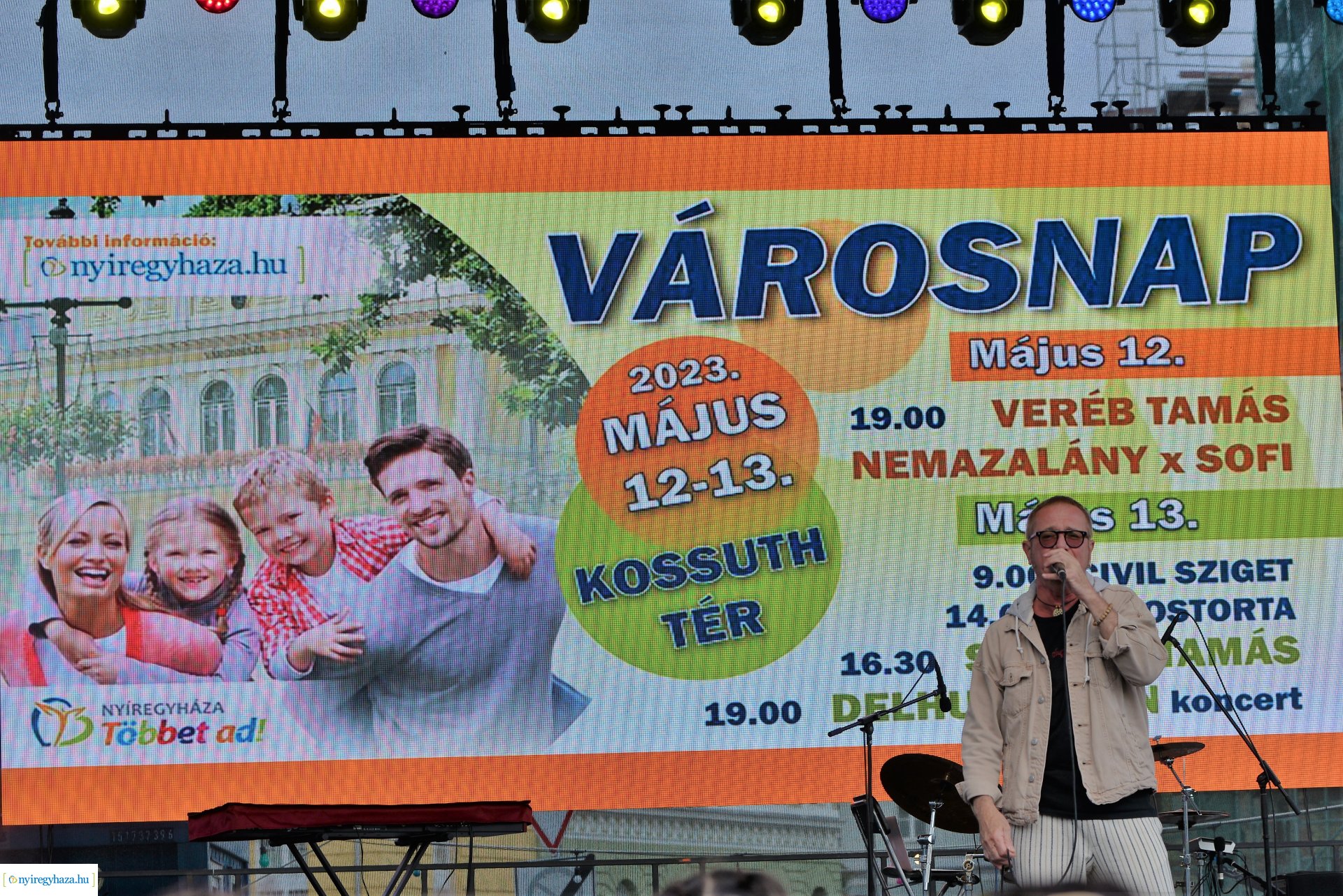 Városnap 2023 - Sipos F. Tamás a színpadon