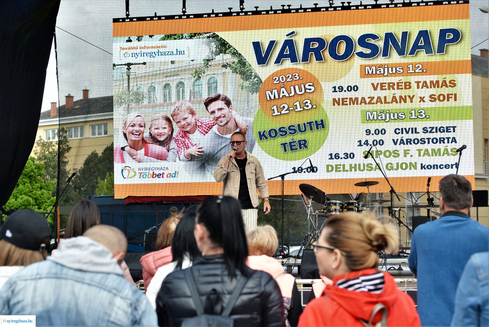 Városnap 2023 - Sipos F. Tamás a színpadon