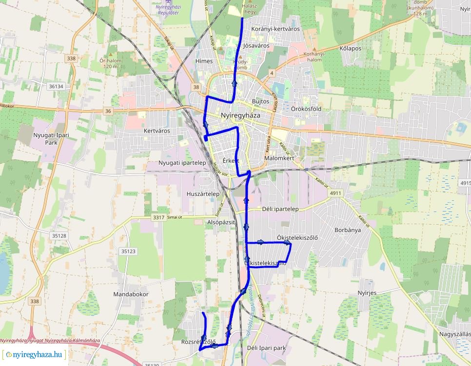 Városrészi és teljes hálózati térképek